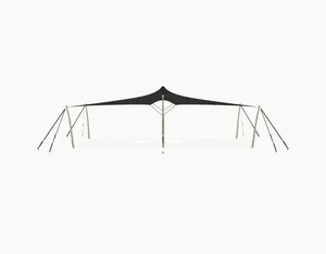 Stretchtent 10.5 × 5 meter Robinia – Complete Set - Black