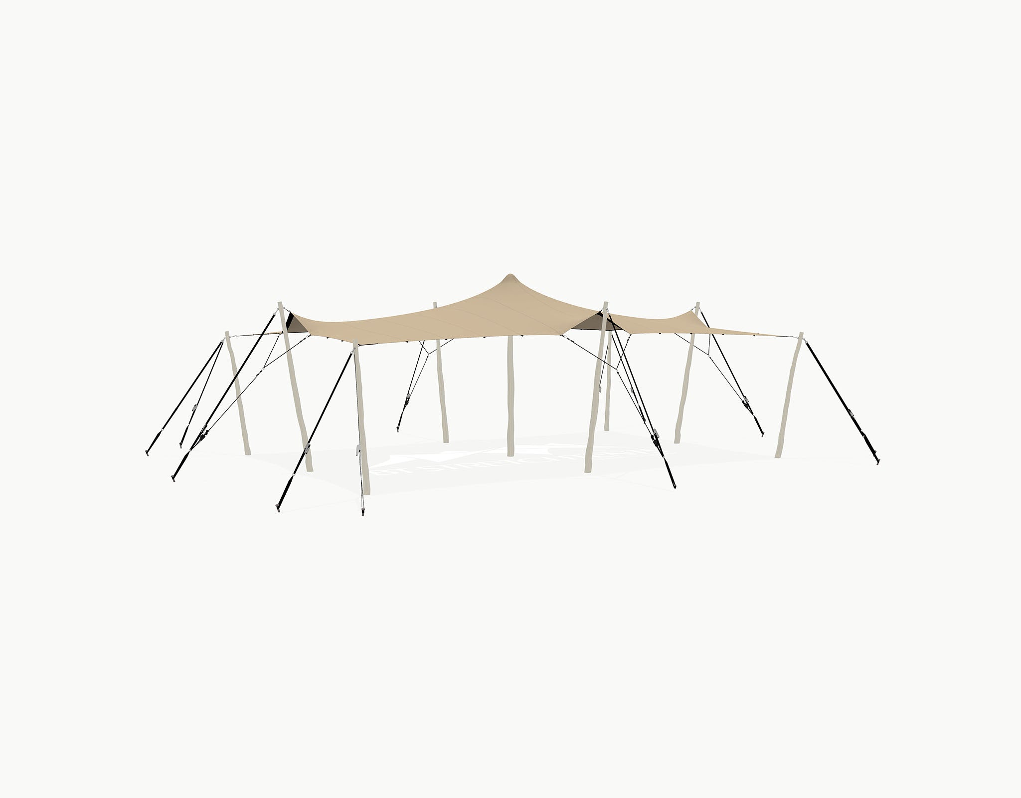 Stretchtent 9 × 6 meter "Robinia"– Complete Set