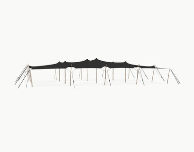 Stretchtent 21 × 15 meter "Robinia" Black – Complete Set