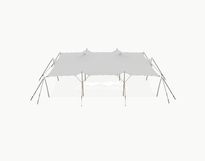 Stretchtent 12 × 10.5 meter "Robinia" Grey – Complete Set