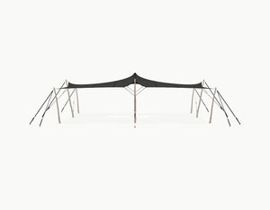 Stretchtent 10.5 × 7.5 meter Robinia – Complete Set - Black
