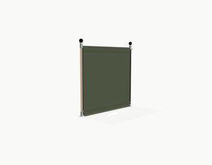 Sidewall for Stretchtent - 2.5 m / Dark Olive / without window