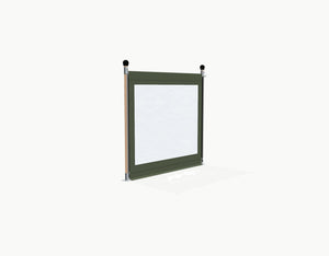 Sidewall for Stretchtent - 2.5 m / Dark Olive / with window