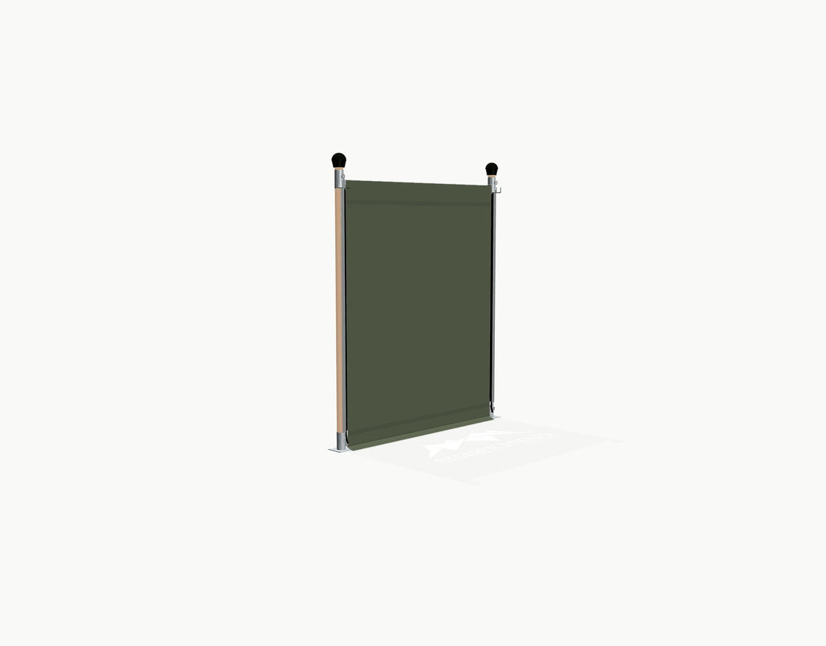 Sidewall for Stretchtent - 2 m / Dark Olive / without window