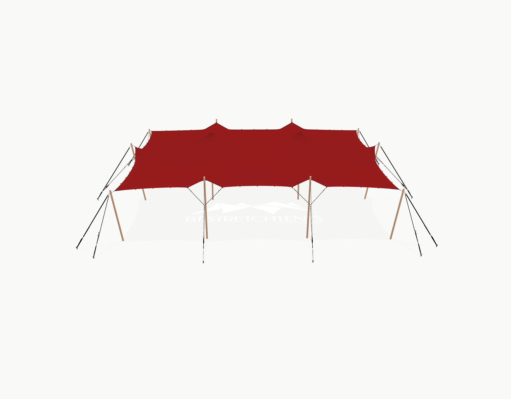 Stretchtent 12 × 10.5 meter "Douglas" Red – Complete Set