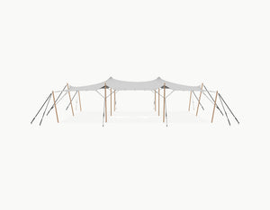 Stretchtent 12 × 10.5 meter Douglas – Complete Set - Grey