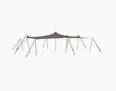 Stretchtent 10.5 × 7.5 meter "Douglas" Taupe – Complete Set