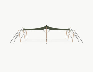 Stretchtent 10.5 × 7.5 meter Douglas – Complete Set - Dark Olive