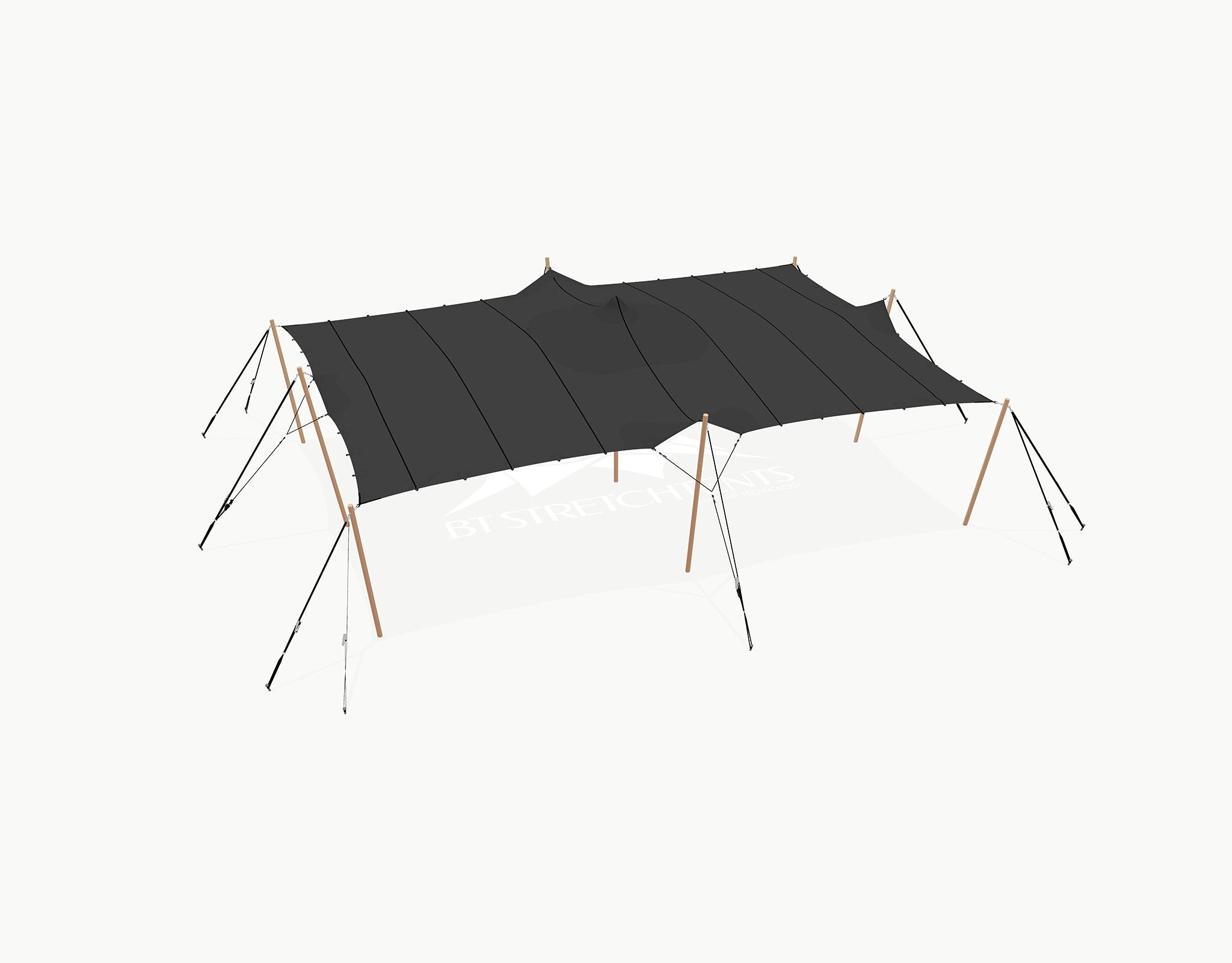 Stretchtent 10.5 × 7.5 meter "Douglas" – Complete Set