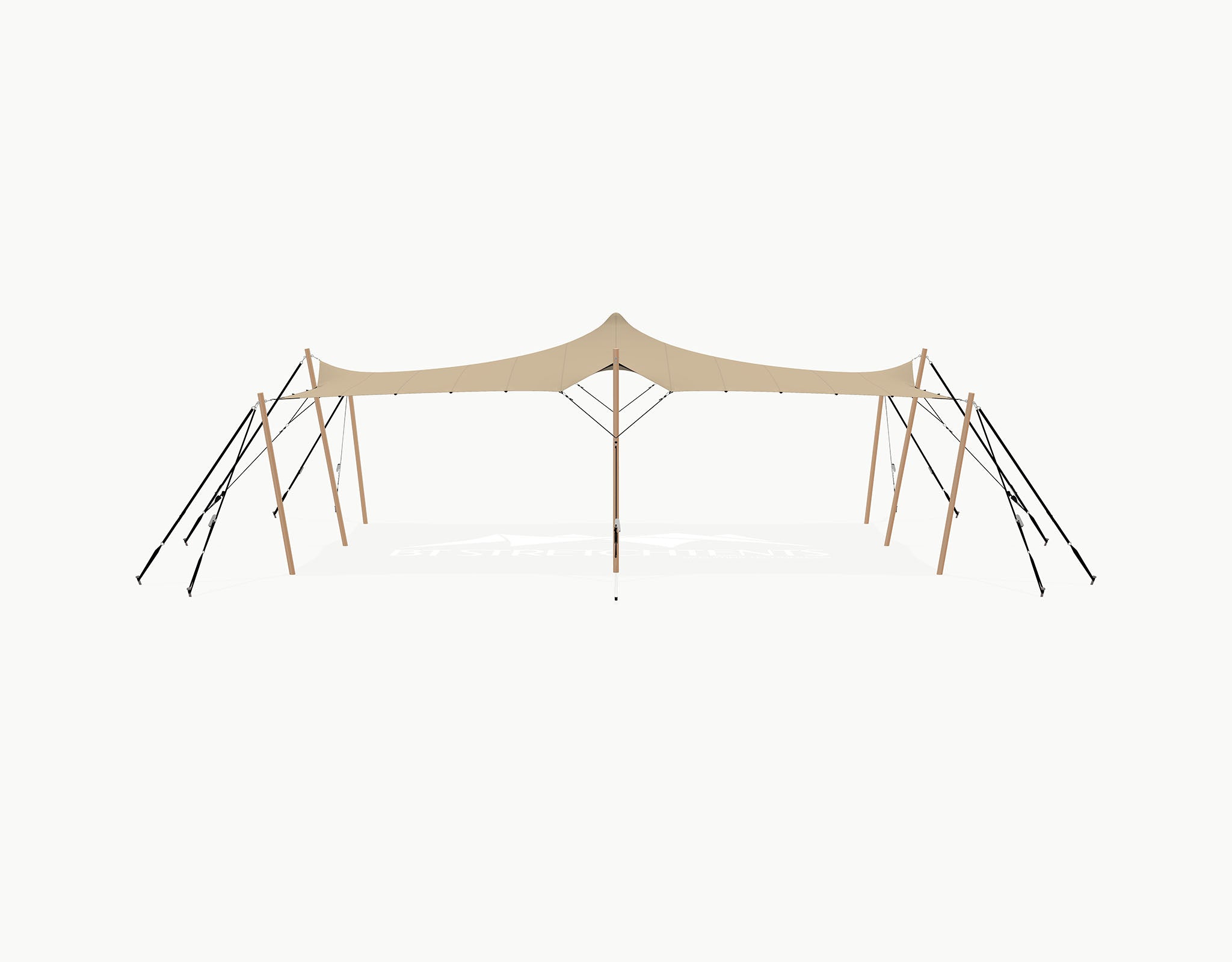 Stretchtent 9 × 6 meter "Douglas" – Complete Set