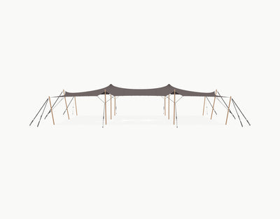 Stretchtent 15 × 10.5 meter "Douglas" Taupe – Complete Set