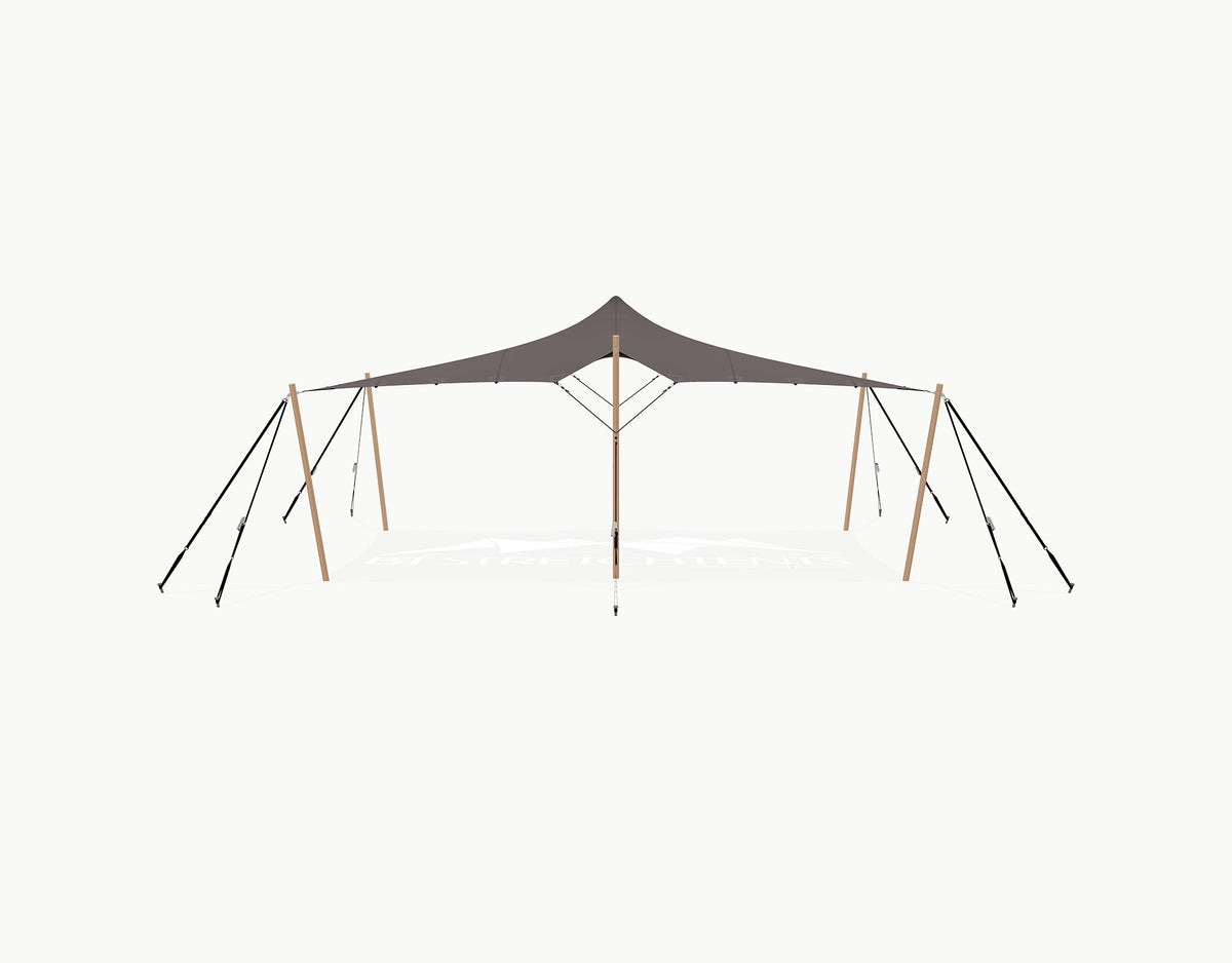 Stretchtent 7.5 × 5 meter Douglas – Complete Set - Taupe